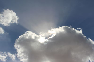 Low angle view of clouds in sky