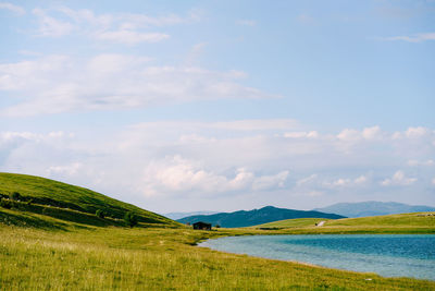 Scenic view of landscape against sky