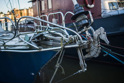 Close-up of boat