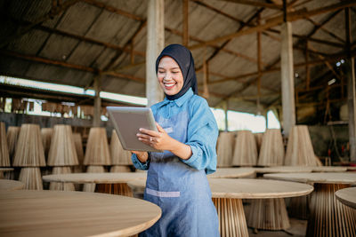 Young man using mobile phone