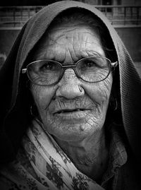 Close-up portrait of a woman