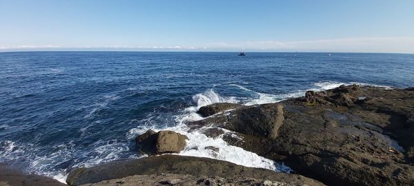 Scenic view of sea against sky