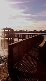 View of bridge over river