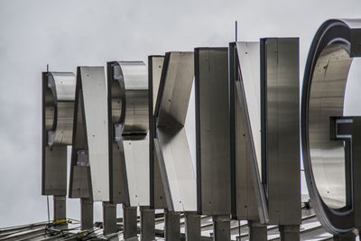 Close-up of machine part in factory