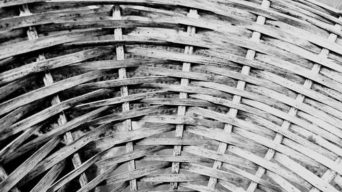 Full frame shot of wicker basket