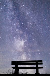 View of star field at night