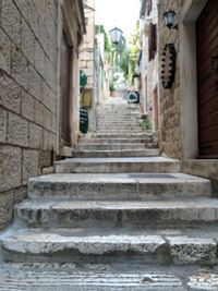 View of narrow staircase