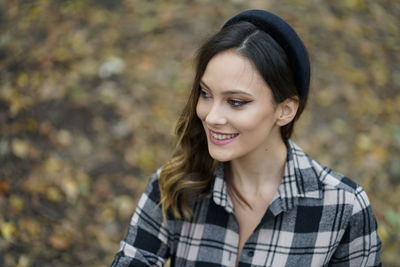 Portrait of a smiling young woman