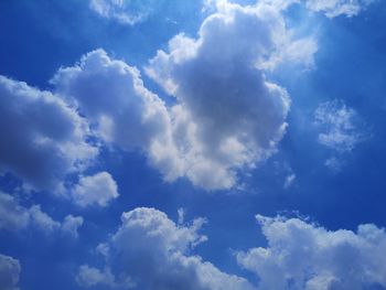 Low angle view of clouds in sky