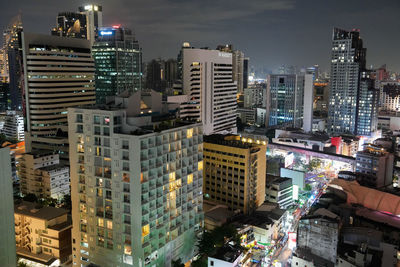 The city and buildings of bangkok thailand asia