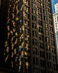 Low angle view of buildings in city