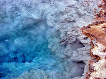 Full frame shot of rocks in sea