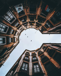 Low angle view of buildings in city