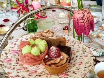 Close-up of cake on table