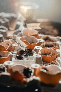 Close-up of ice cream for sale