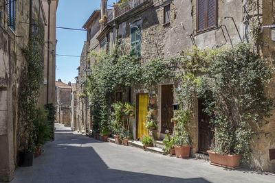 Street amidst buildings in town