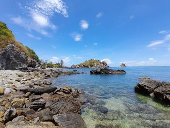 Scenic view of sea against sky