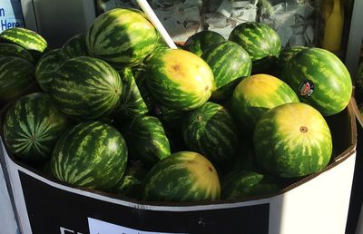 Close-up of fresh vegetables in market