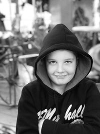 Portrait of smiling boy wearing hat