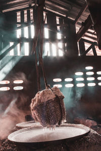 Close-up of cake on table