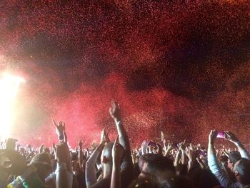 Crowd at music concert