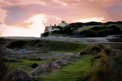 Scenic view of sunset