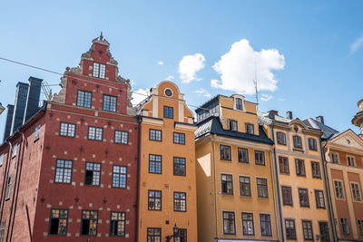 Stortorget, the grand square, is a public square in gamla stan, the old town in central stockholm
