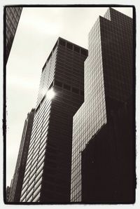Low angle view of modern building against sky