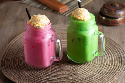 Close-up of drink on table