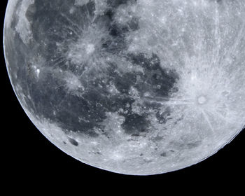 Scenic view of moon against sky at night