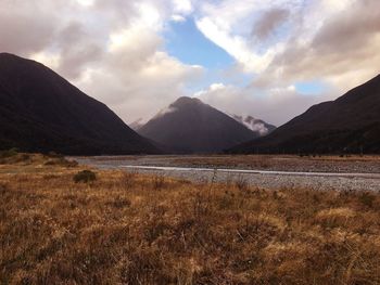 Scenic view of landscape against sky