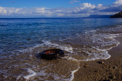 Scenic view of sea against sky