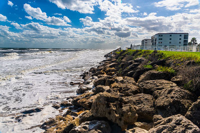 Scenic view of sea against sky