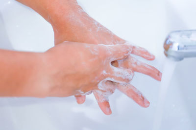 Close-up of human hand