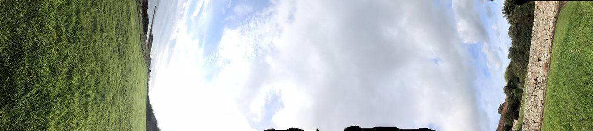Panoramic view of land against sky