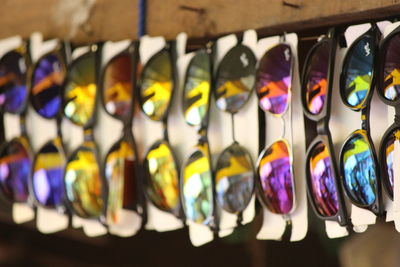 Sunglasses arranged for sale