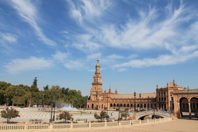 View of historic building against sky - plaza de españa 