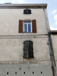 Low angle view of building against sky