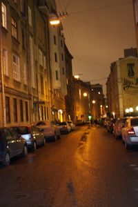 City street at night