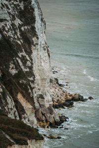 Rock formation on sea shore