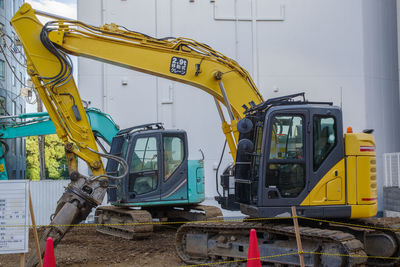 Low angle view of construction site