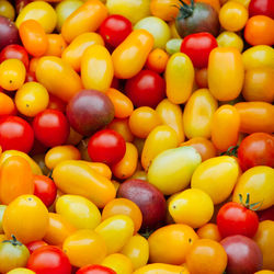 Full frame shot of oranges