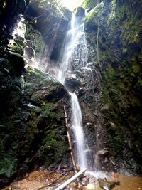 River flowing through rocks