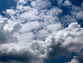 Low angle view of clouds in sky
