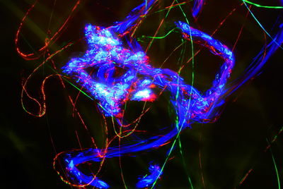 Close-up of illuminated christmas lights