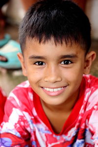 Portrait of smiling boy