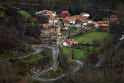 High angle view of landscape