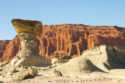 View of rock formations