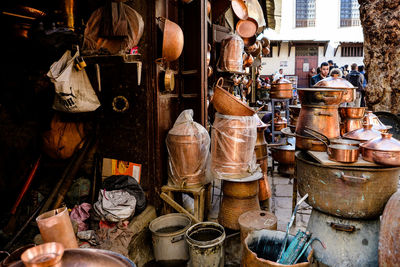 Close-up of woman for sale in market