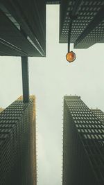 Low angle view of skyscrapers against sky